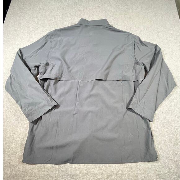 Orvis Trout Bum Men’s XL Gray Long Sleeve Button Front Vented Fishing Shirt - Picture 2 of 8